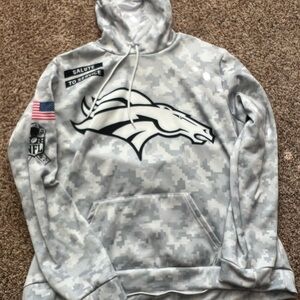 Broncos Salute to Service Pullover Gray Camo Men's Pullover Hoodie - “Paul”